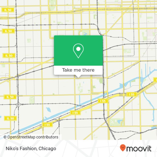 Mapa de Niko's Fashion, 3101 W 26th St Chicago, IL 60623