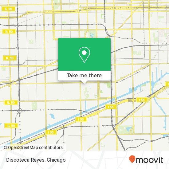 Mapa de Discoteca Reyes, 3101 W 26th St Chicago, IL 60623