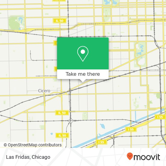 Mapa de Las Fridas, 4312 W Ogden Ave Chicago, IL 60623