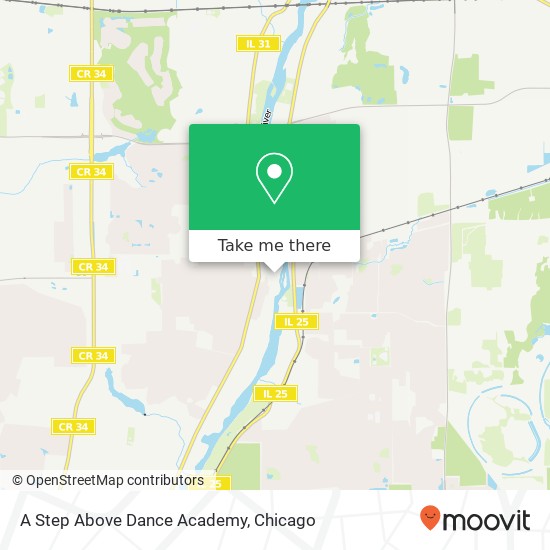 Mapa de A Step Above Dance Academy, 129 Flinn St Batavia, IL 60510