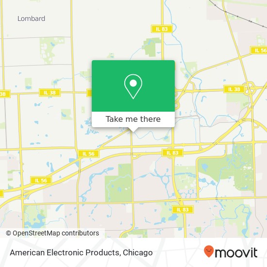 Mapa de American Electronic Products, 2001 Midwest Rd Oak Brook, IL 60523