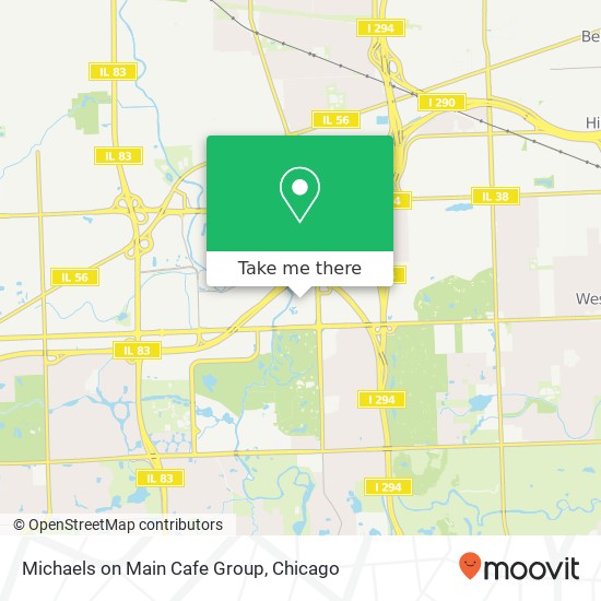 Mapa de Michaels on Main Cafe Group, 2000 Clearwater Dr Oak Brook, IL 60523