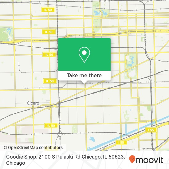 Goodie Shop, 2100 S Pulaski Rd Chicago, IL 60623 map