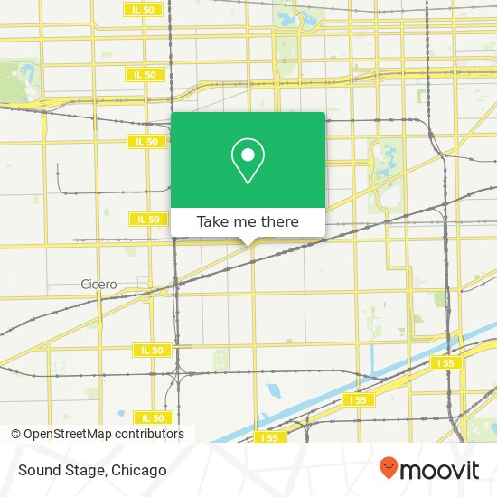 Mapa de Sound Stage, 4015 W Ogden Ave Chicago, IL 60623