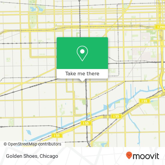 Mapa de Golden Shoes, 2541 W Cermak Rd Chicago, IL 60608