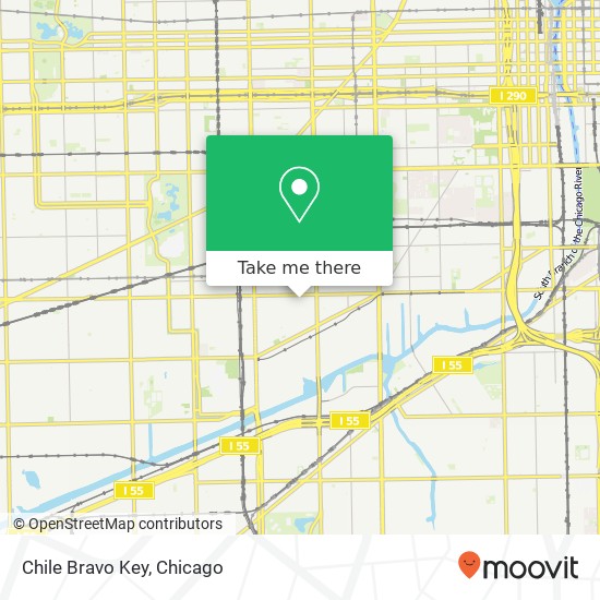 Mapa de Chile Bravo Key, 2100 W 22nd Pl Chicago, IL 60608