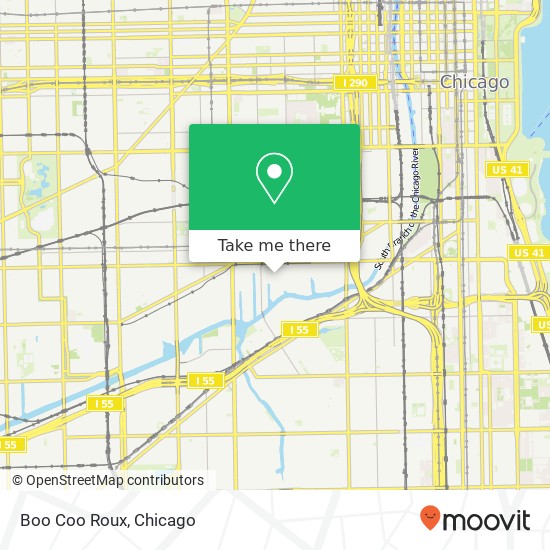 Mapa de Boo Coo Roux, 2300 S Throop St Chicago, IL 60608