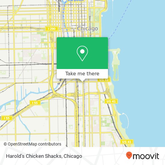 Mapa de Harold's Chicken Shacks, 2218 S State St Chicago, IL 60616