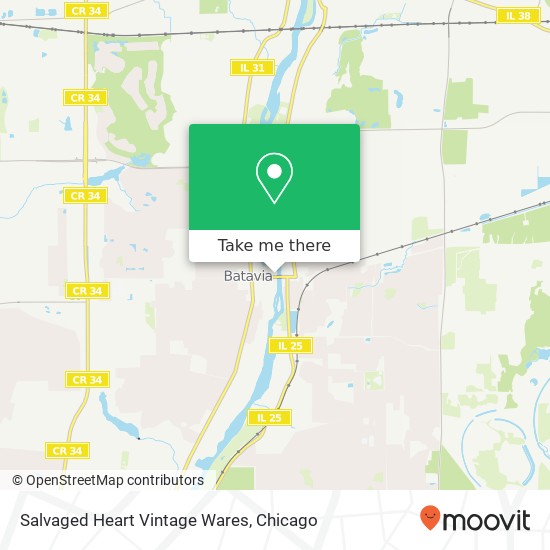 Mapa de Salvaged Heart Vintage Wares, 14 N Island Ave Batavia, IL 60510
