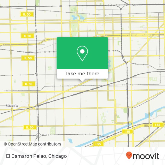 Mapa de El Camaron Pelao, 3522 W Ogden Ave Chicago, IL 60623