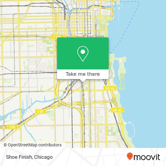 Mapa de Shoe Finish, 1900 S Clark St Chicago, IL 60616