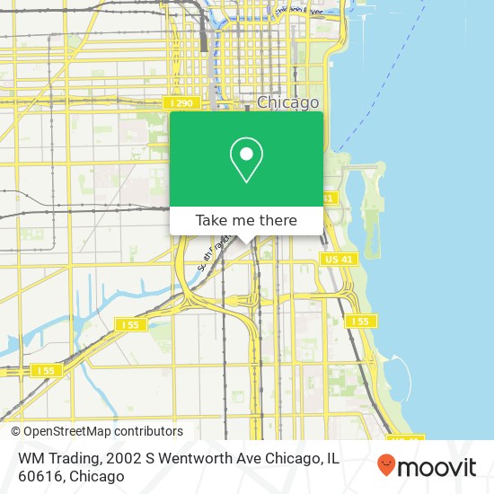 Mapa de WM Trading, 2002 S Wentworth Ave Chicago, IL 60616