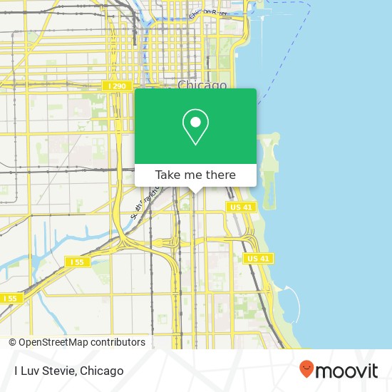 Mapa de I Luv Stevie, 1932 S Wabash Ave Chicago, IL 60616