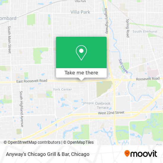 Mapa de Anyway's Chicago Grill & Bar
