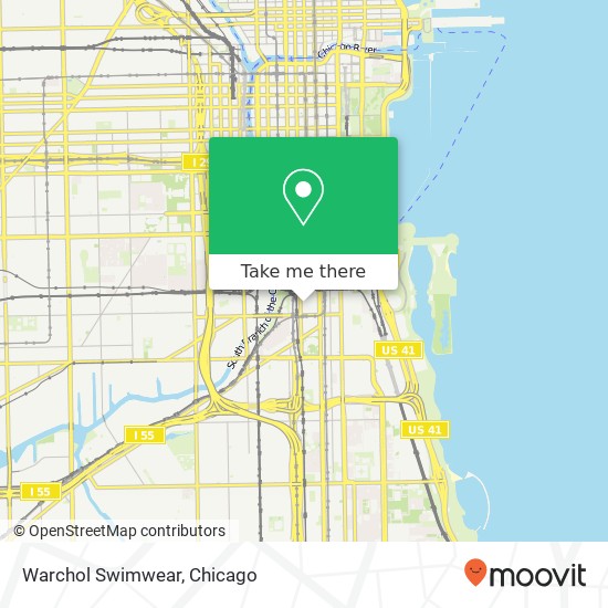 Mapa de Warchol Swimwear, W 17th St Chicago, IL 60616