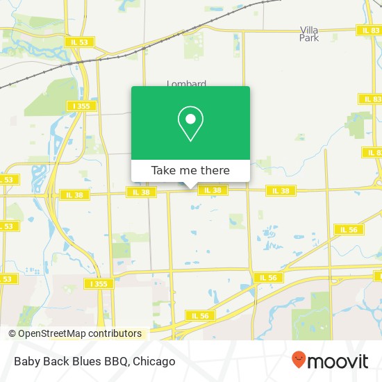 Baby Back Blues BBQ, 440 E Roosevelt Rd Lombard, IL 60148 map