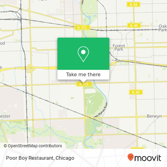 Poor Boy Restaurant, 101 W Roosevelt Rd Maywood, IL 60153 map