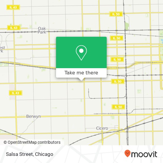 Mapa de Salsa Street, 5636 W Roosevelt Rd Chicago, IL 60644