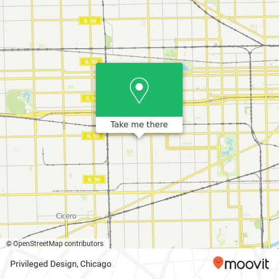 Mapa de Privileged Design, 1242 S Kedvale Ave Chicago, IL 60623