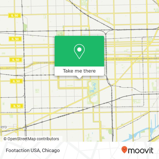 Mapa de Footaction USA, 3252 W Roosevelt Rd Chicago, IL 60624