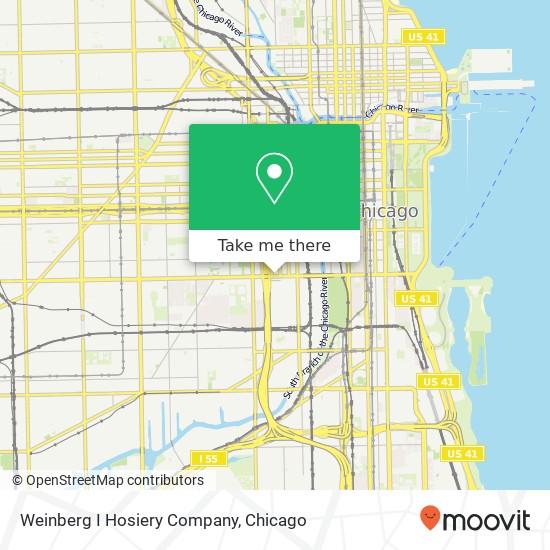 Mapa de Weinberg I Hosiery Company, 632 W Roosevelt Rd Chicago, IL 60607