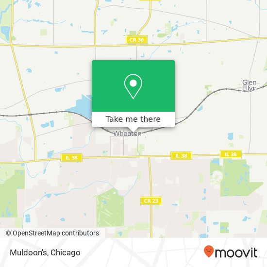 Mapa de Muldoon's, 133 W Front St Wheaton, IL 60187