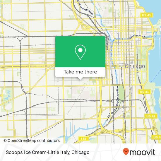 Scoops Ice Cream-Little Italy, 1159 W Taylor St Chicago, IL 60607 map