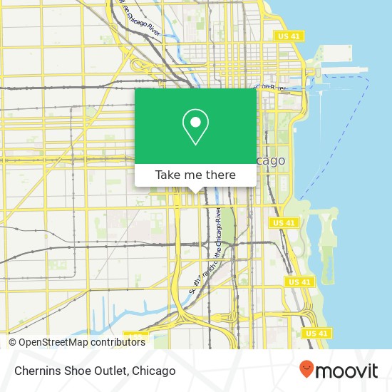 Chernins Shoe Outlet, 1001 S Clinton St Chicago, IL 60607 map