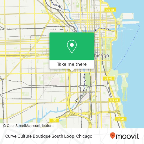 Mapa de Curve Culture Boutique South Loop, 614 W Roosevelt Rd Chicago, IL 60607