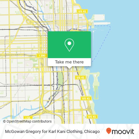 Mapa de McGowan Gregory for Karl Kani Clothing, 1130 S Wabash Ave Chicago, IL 60605