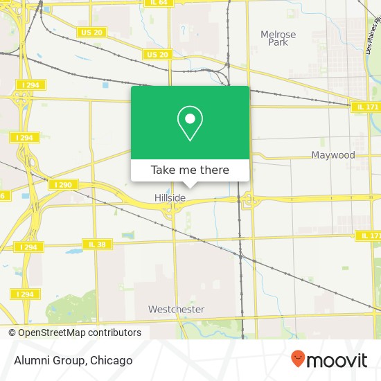 Mapa de Alumni Group, 3705 Van Buren St Bellwood, IL 60104