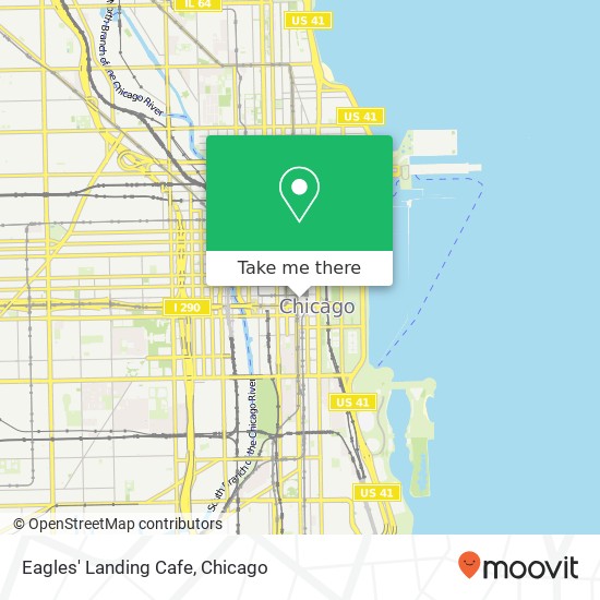 Mapa de Eagles' Landing Cafe, 401 S State St Chicago, IL 60605