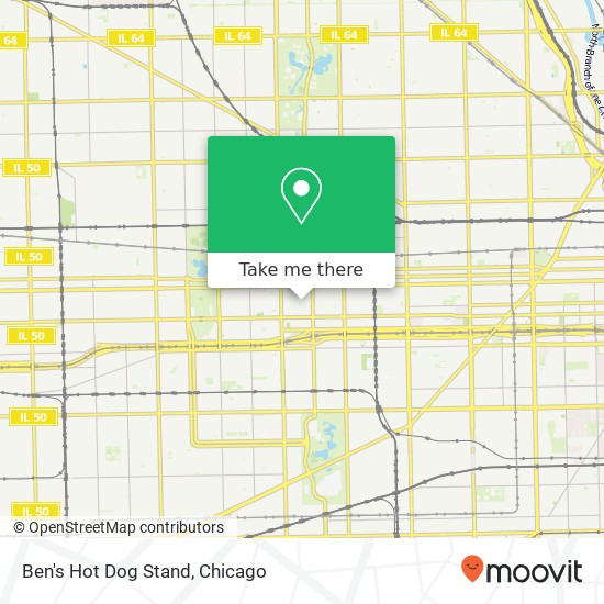 Mapa de Ben's Hot Dog Stand, 3043 W 5th Ave Chicago, IL 60612