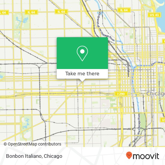 Mapa de Bonbon Italiano, 1600 W Monroe St Chicago, IL 60612