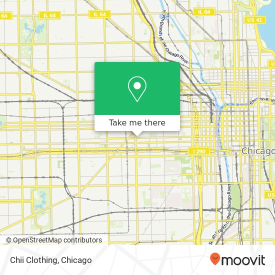 Mapa de Chii Clothing, 1528 W Adams St Chicago, IL 60607