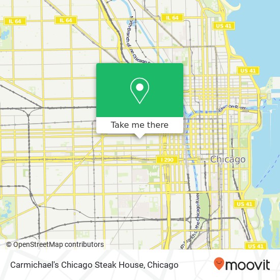 Carmichael's Chicago Steak House, 1052 W Monroe St Chicago, IL 60607 map