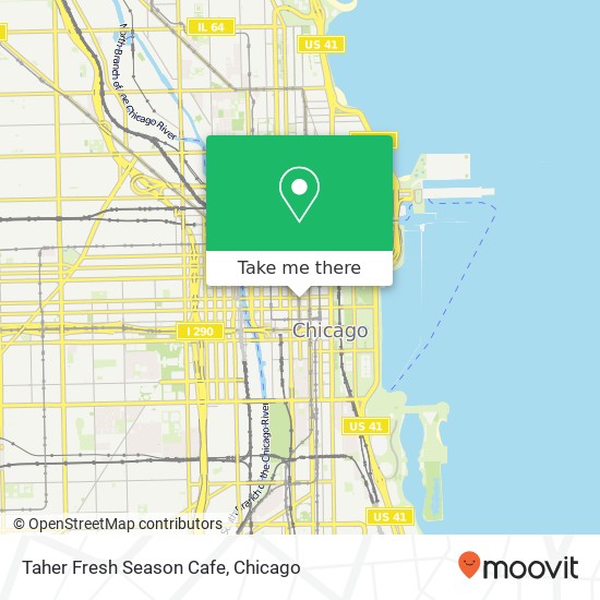 Mapa de Taher Fresh Season Cafe, 219 S Dearborn St Chicago, IL 60603