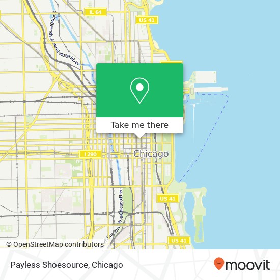 Mapa de Payless Shoesource, 220 S State St Chicago, IL 60604