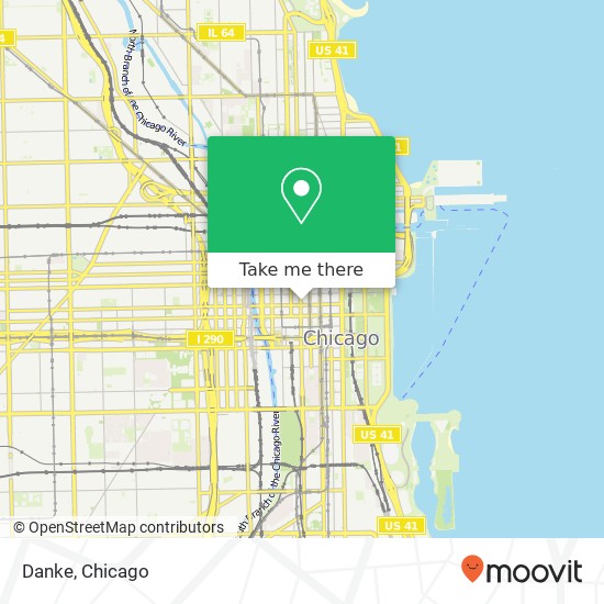 Mapa de Danke, 125 S Clark St Chicago, IL 60603