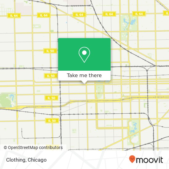 Mapa de Clothing, 4018 W Madison St Chicago, IL 60624