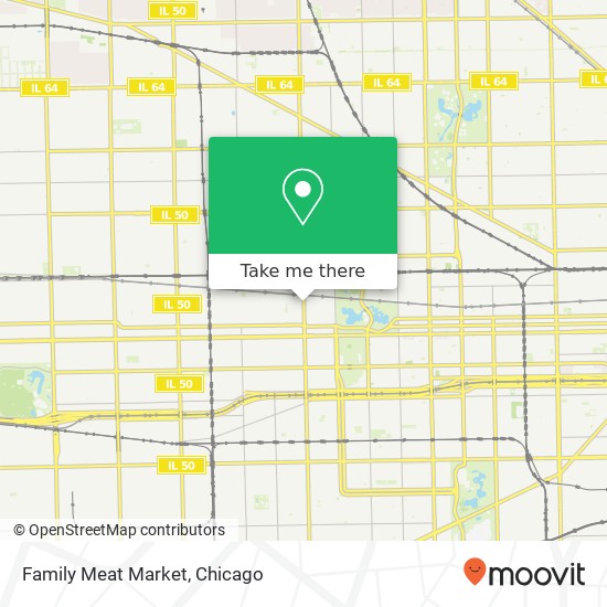 Mapa de Family Meat Market, 236 N Pulaski Rd Chicago, IL 60624
