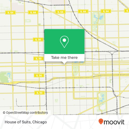 Mapa de House of Suits, 4016 W Madison St Chicago, IL 60624