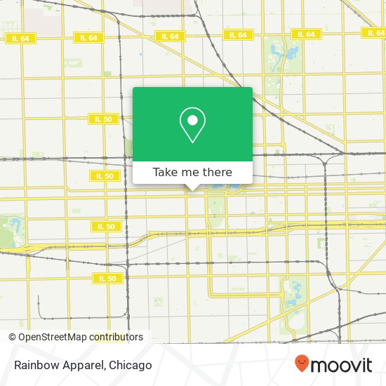 Mapa de Rainbow Apparel, 3900 W Madison St Chicago, IL 60624