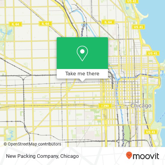Mapa de New Packing Company, 1249 W Lake St Chicago, IL 60607