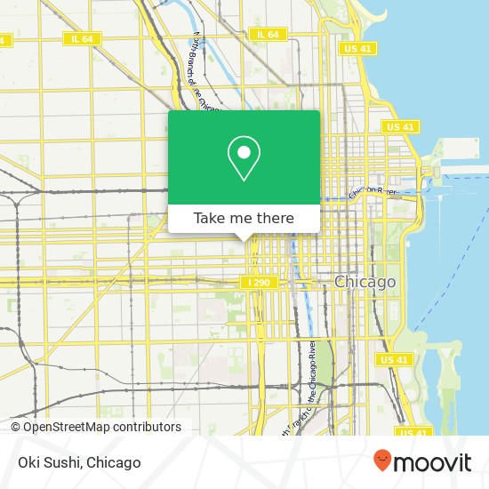 Mapa de Oki Sushi, 40 S Halsted St Chicago, IL 60661