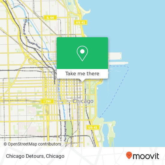 Chicago Detours map