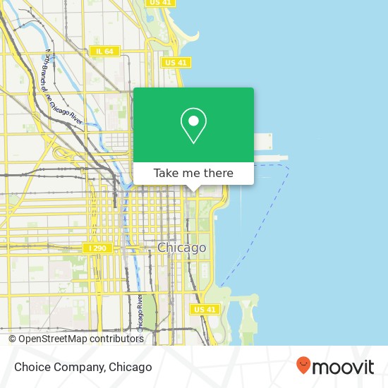 Mapa de Choice Company, 200 E Randolph St Chicago, IL 60601