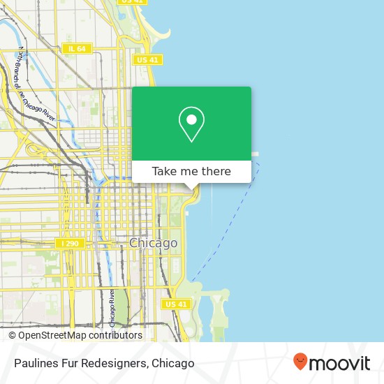 Mapa de Paulines Fur Redesigners, 155 N Harbor Dr Chicago, IL 60601