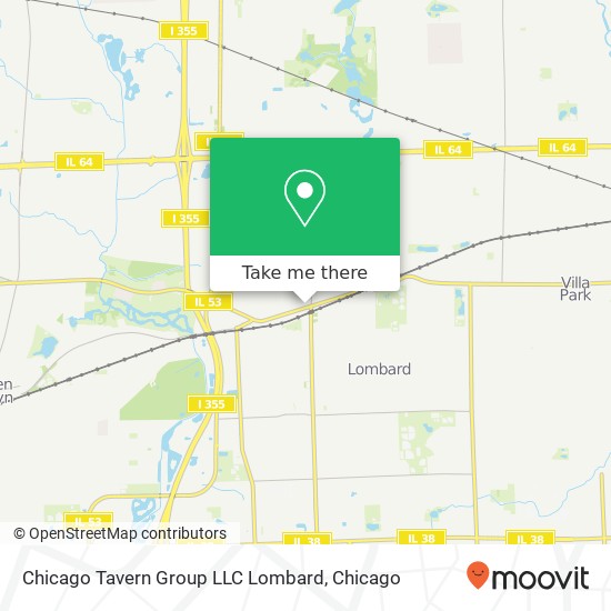 Chicago Tavern Group LLC Lombard map