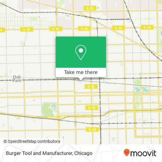 Mapa de Burger Tool and Manufacturer, 5025 W Lake St Chicago, IL 60644